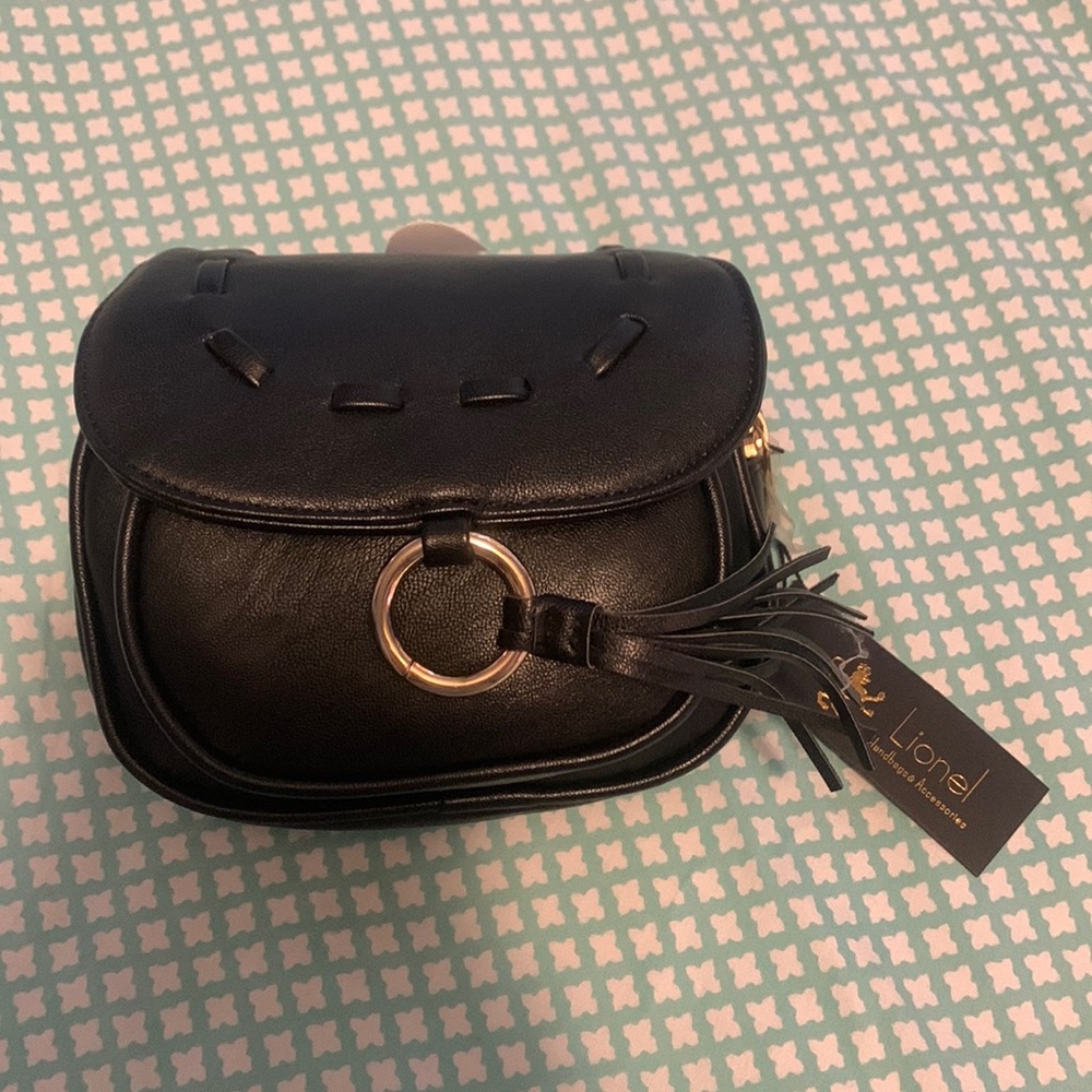 Black Lionel Tassel Fanny Pack. New with tags.